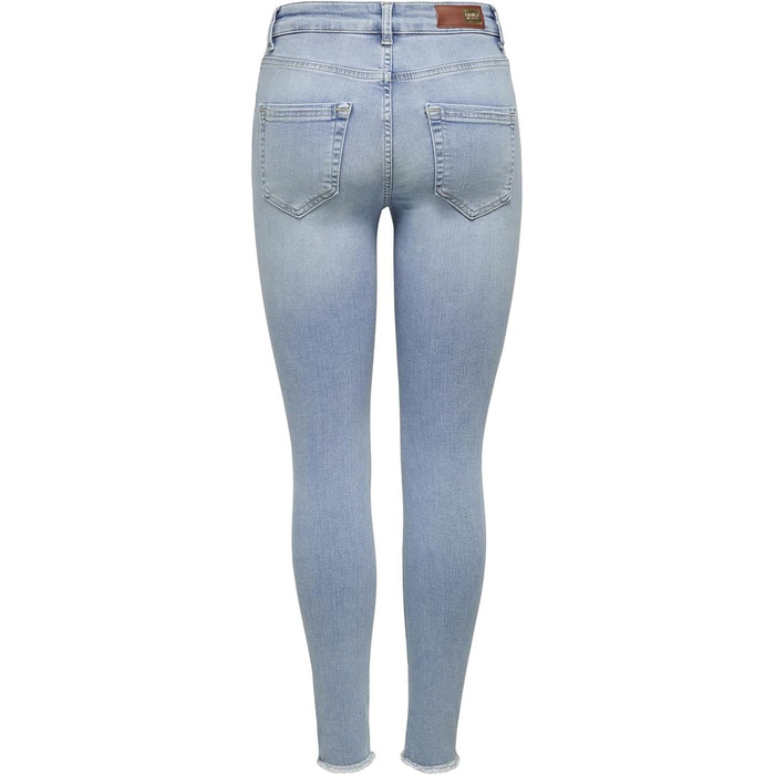 Жіночі скінні джинси ONLY Blush середньої посадки, світло-блакитний денім, розмір L/32L