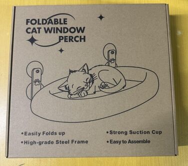 Крісло-гамак для котів EDAGNY на вікно з м'якою підстилкою та знімним чохлом. Стабільна сталева конструкція, до 18 кг (зелений, сірий)