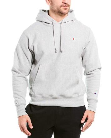 Чоловічий худі Champion з капюшоном, колір Oxford Grey (сірий), з логотипом на грудях