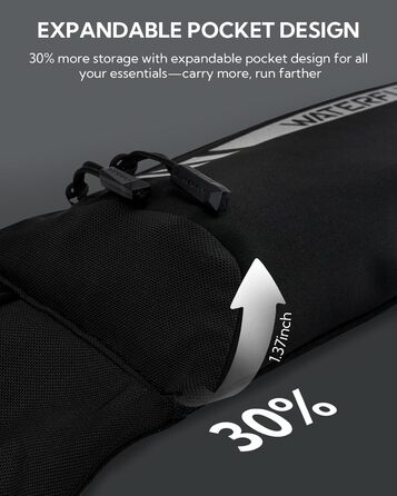 Поясна сумка для бігу Waterfly: поясна сумка для бігу, тренувань, фітнесу з 4 кишенями для телефону, чоловіча та жіноча