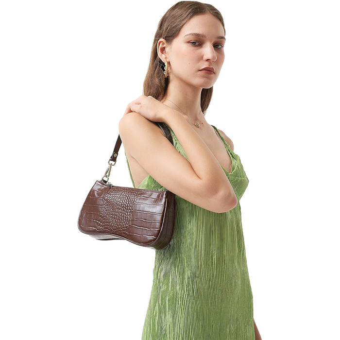 Сумка жіноча JW PEI Eva через плече коричнева зі шкірозамінника