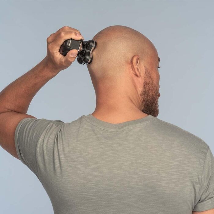 Електричний голкоструй Remington XR1501 для гоління голови: 5 голкових насадок, гоління 0,2 мм, тример, чорний