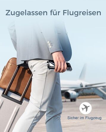 Портативний акумулятор Power Bank 26800mAh з LED дисплеєм, швидкою зарядкою 22.5W USB-C PD3.0 & QC4.0, чорний. Сумісний з iPhone 16 Pro Max, Galaxy S25 Edge/S24, планшетами