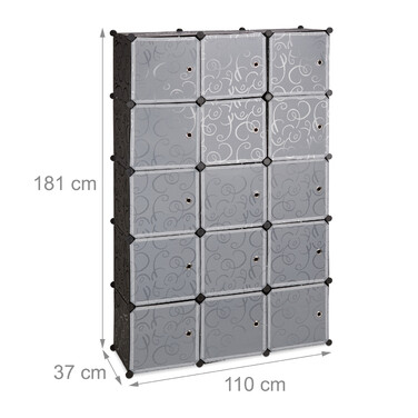 Relaxdays 11-Compartment Closet Organizer System