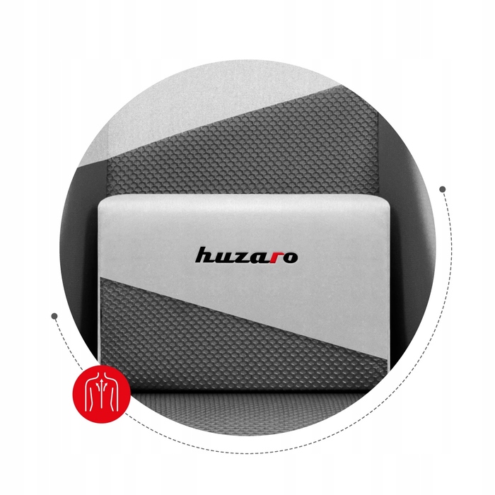 Ігрове крісло Huzaro Force 6.2, тканина, біле