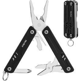 9-in-1 Mini Multitool with Needle-Nose Pliers, Scissors, SIM Extractor, and Screwdriver - For Travel, EDC, TSA Approved, Blade-Free (Mini Sailor Lite)