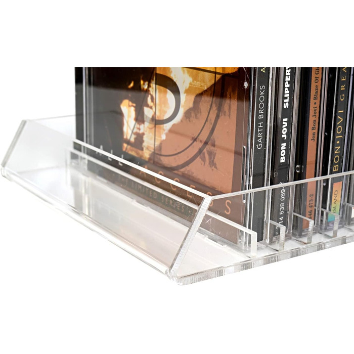 Прозорий акриловий стійка для зберігання CD Record-Happy, компактна, на 25 стандартних коробок