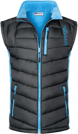 Чоловіча жилетка Nebulus REVIVAL, тепла жилетка з довгим замком-блискавкою XXL чорно-малібу