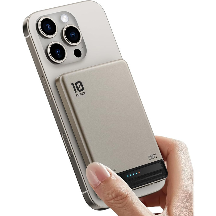 Power Bank Kuulaa Ultra Slim Magsafe 10000mAh з USB-C 20W PD, бездротова зарядка для iPhone 16/15/14/13/12