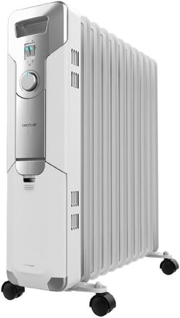 Конвектор масляний Cecotec ReadyWarm 11000 Space, 2500 Вт, 11 ребер обігріву, 3 режими, 25 м², білий