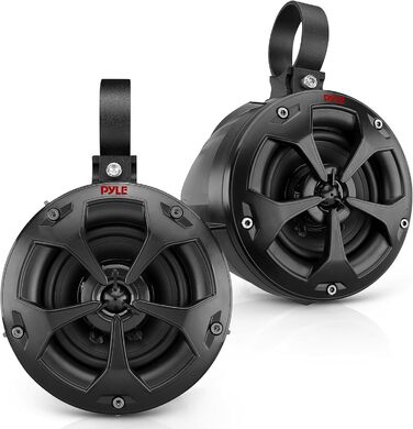Вуличні акустичні колонки Pyle 800W, 2-смугові, чорні, для авто, тераси, басейну
