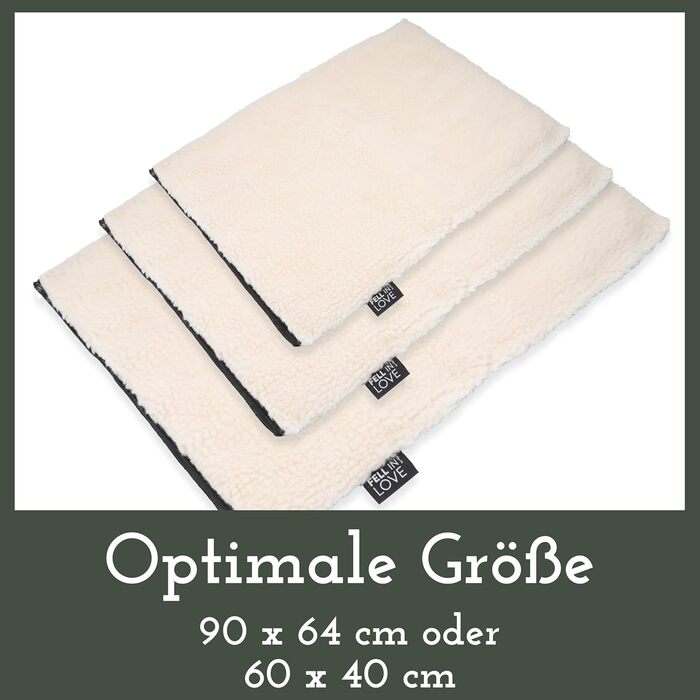 Самогріюча ковдра для собак Fellou 90 x 64 см - тепла підстилка для тварин, миється, без сторонніх звуків, бежевого кольору