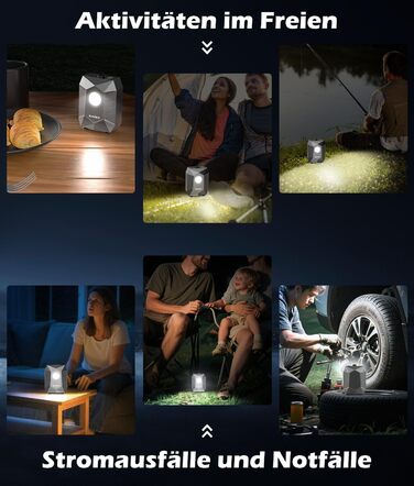 Портативна душова система WADEO для кемпінгу з акумулятором 6000 mAh, LED-підсвічуванням та IPX8 водонепроникністю, 5 режимів тиску. Комплект для відпочинку на природі, подорожей та догляду за тваринами.