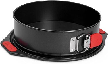 Woll Bakeware Springform, Ø 24 cm, with leak-proof base, quick-release latch, and heat-resistant silicone handles up to 230°C, PFAS-free, double-layer non-stick coating