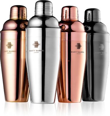 Набір для приготування коктейлів Chelsea Roségold – повний комплект для бармена: шейкер, мадлер, сито, мірний стакан, виливач, ложка, сумка та рецепти. З подарунковою коробкою