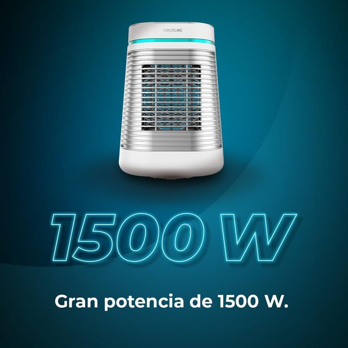 Обігрівач настільний Cecotec ReadyWarm 1550 Max Ceramic Rotate - 1500 Вт, обертання, регулювання температури, 3 режими, білий