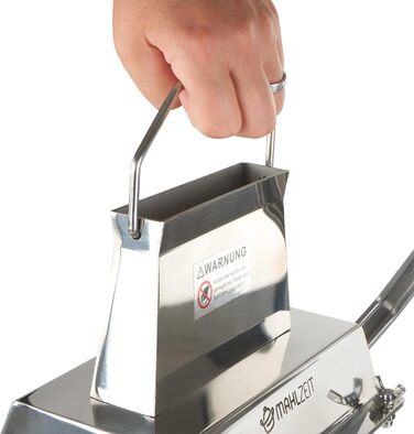 Stainless Steel Steaker for Meat Manual | Silver | Meat Tenderizer | with 54 Stainless Steel Blades | Large Opening 13 x 3 cm | Schnitzel Press Meat Pounder Meat Piercer