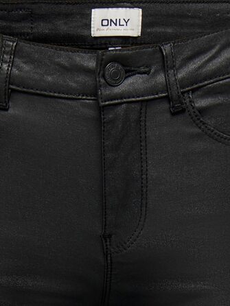 Шкіряні штани жіночі ONLANNE облягаючого крою, чорні, розмір M/30L - екошкіра