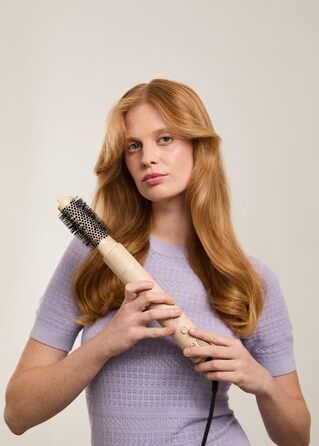 Іонський фен для волосся з технологією Frizz-Free, 2 температури, функція охолодження, 2 швидкості, технологія негативних іонів, 1800W (ION STYLER PRO ADVANCE, пісок)