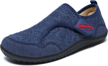 Чоловічі та жіночі халапи SMajong зимові теплі зручні халапи з антиковзким покриттям, легкі, з пов'язками, для дому та вулиці, фетр, розмір 36-46, колір блакитний