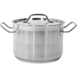 Каструля середня з кришкою, нержавіюча сталь 21/0, 20x14 см, 4,4 л YATO YG-00022