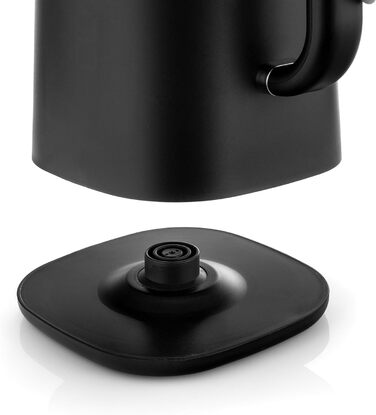 Електричний чайник-заварник Lehmann з нержавіючої сталі, 1,7 л, терморегуляція 45-100°C, з термостатом та дисплеєм, чорний