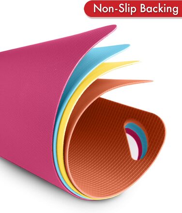 Набір килимків для обрізання Dexas, 4 шт., 14 x 20 см, антиковзаючі, для кухні, сірі, червоні, білі, зелені