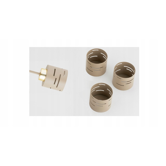 Стельовий світильник Elko-Lighting Vox, бежевий, металевий, на 3 точки освітлення