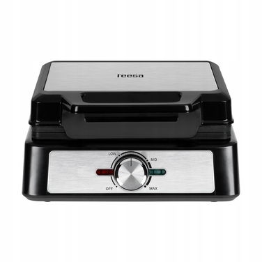 Вафельниця Teesa TSA3237 на 2 вафлі, 1600 Вт, корпус із нержавіючої сталі, регулювання потужності