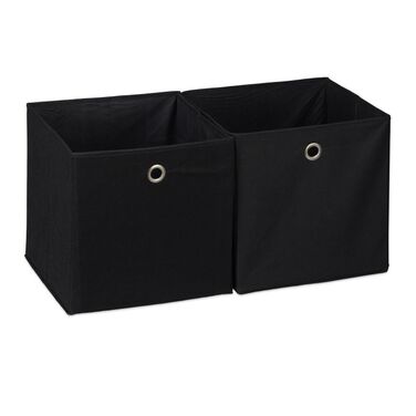 Relaxdays Fabric Storage Boxes - Set of 2