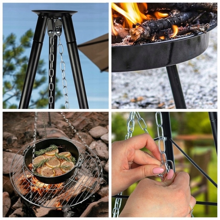 Садове вогнище CookKing зі сталі, 100 x 24 см