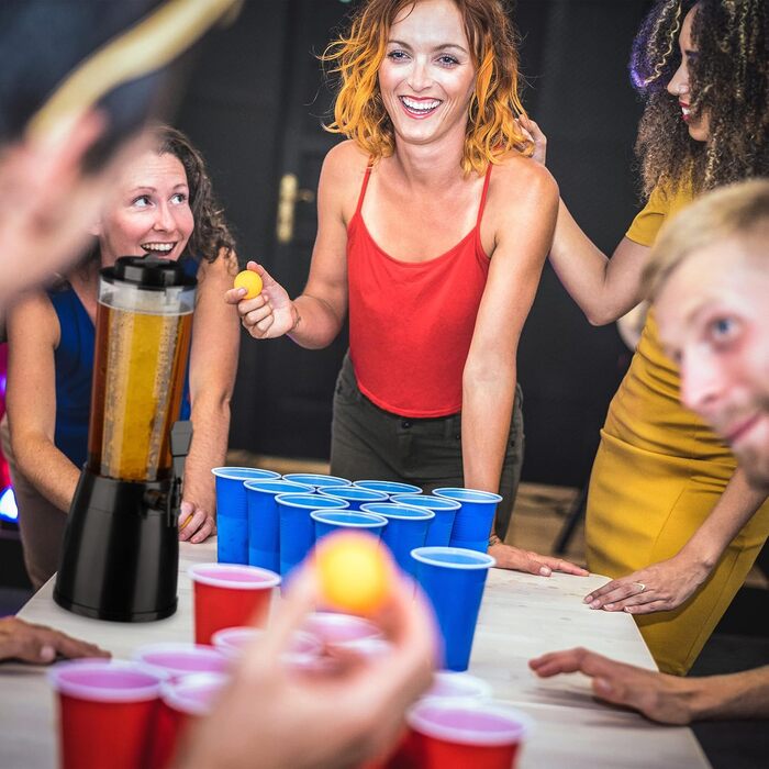 Таверна для пива Relaxdays 2.5 л з краном та охолодженням, диспенсер для напоїв, прозорий/чорний, для саду та дому