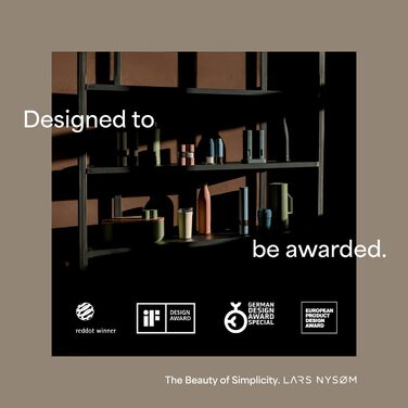 Термокружка LARS NYSØM 380 мл | Термокружка для кави та чаю з нержавіючої сталі | Зігріваючий термос для подорожей | Колір: Taupe Brown/Almond Beige