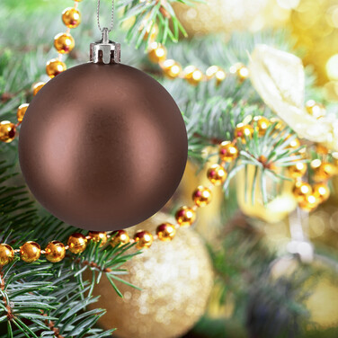 Relaxdays Set of 76 Christmas Baubles