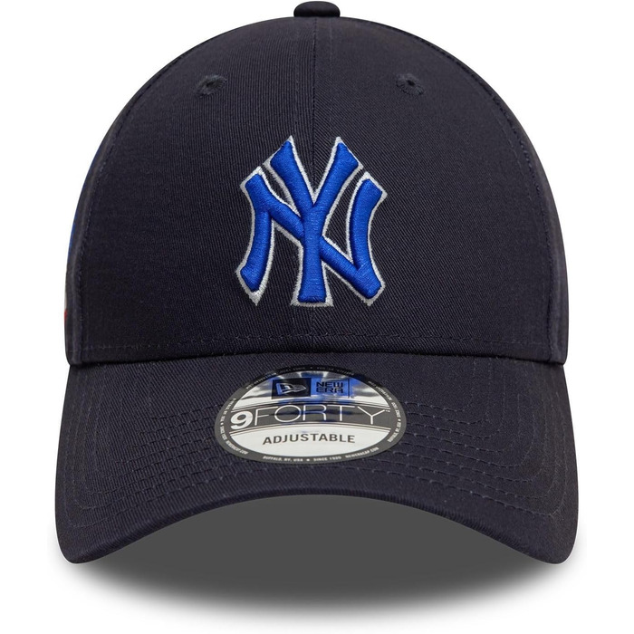 Кепка New Era Basecaps 9Forty з регульованим розміром, особливі дизайни, вигнутий козирок, логотип (один розмір, New York Yankees #37298)