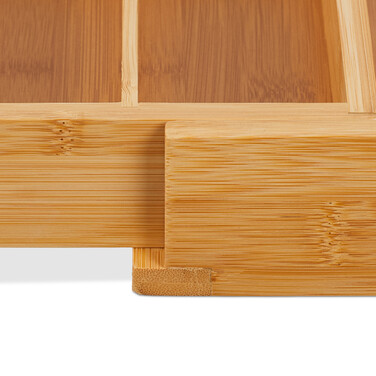 Relaxdays Extendable Cutlery Box