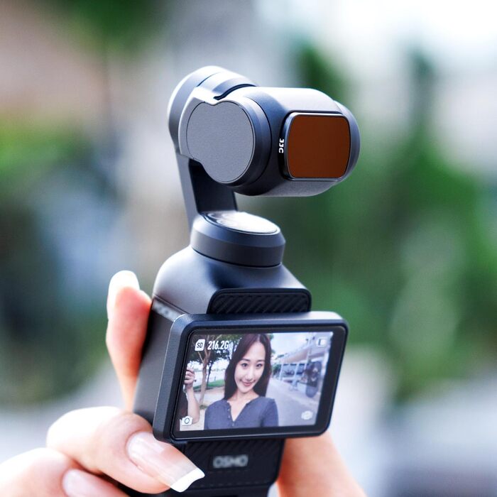 Набір магнітних фільтрів JJC 6в1 для DJI Osmo Pocket 3: ND8, ND16, ND32, ND64, ND256 та CPL-поляризаційний фільтр, аксесуари для екшн-камери