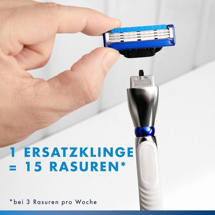 Смінні леза для чоловічих бритв Gillette Mach 3, 20 шт, сині
