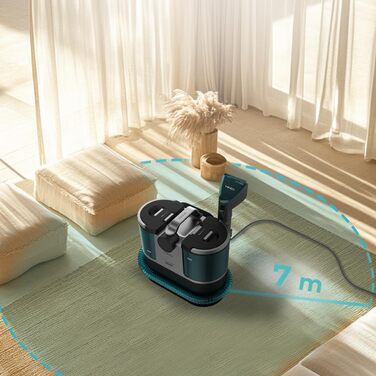 Пароочисник та пилосос Cecotec Conga 7000 Carpet&Spot Clean Steam XXL Essential 1700 Вт 3-в-1, резервуари 1600/950 мл, радіус дії 9м
