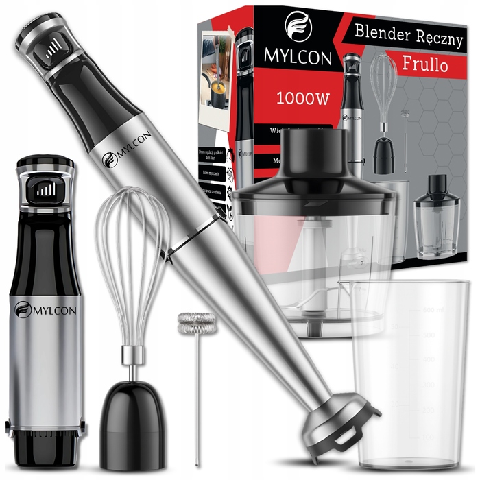 Потужний ручний блендер MYLCON 1000 Вт з чашею 0,6 л