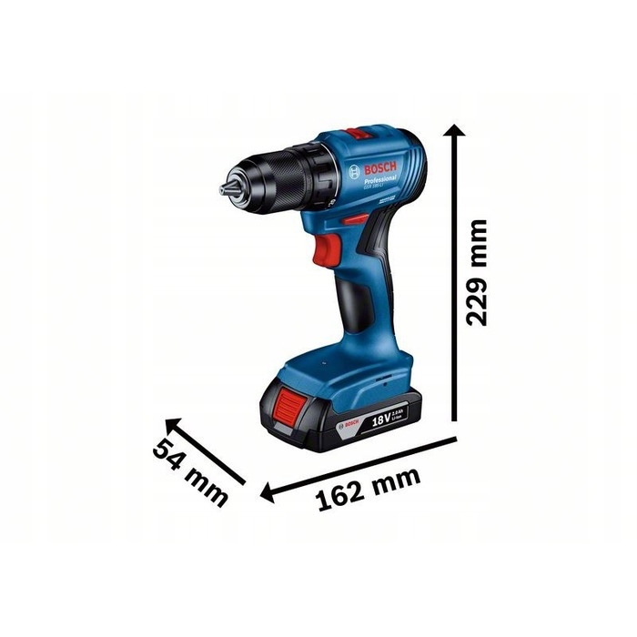 Дриль-шурупокрут Bosch GSR 185-Li, 2 x 2,0 Аг, у кейсі