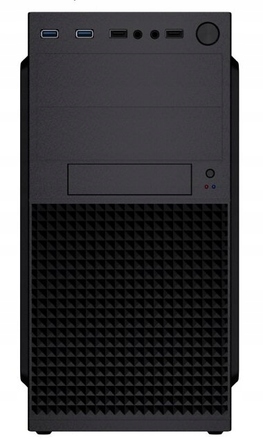 Корпус для офісного комп'ютера Gembird Fornax K300 microATX Mini-ITX, чорний