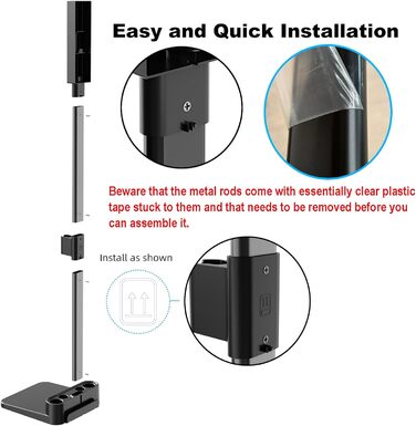 Стійка для пилососів Dyson V7, V8, V10, V11, V15, SV18, SV21 - док-станція для зберігання та зарядки, сіра