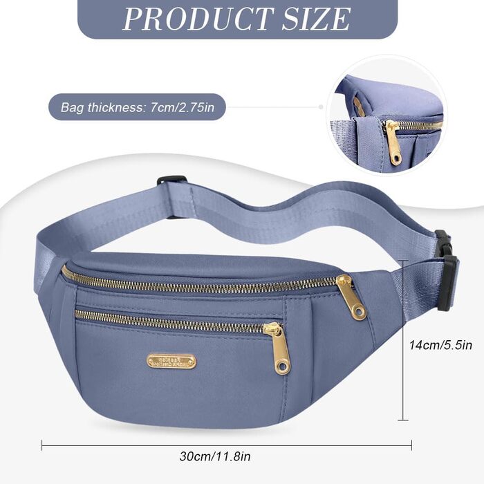 Гірчатка поясна водонепроникна для жінок та чоловіків, сумка через плече, поясна сумка, бірюзова