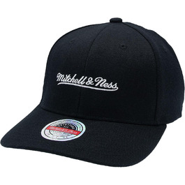 Кепка Mitchell & Ness Script Logo з логотипом, червона snapback, унісекс, для чоловіків, жінок, дітей, регульований розмір, чорно-біла