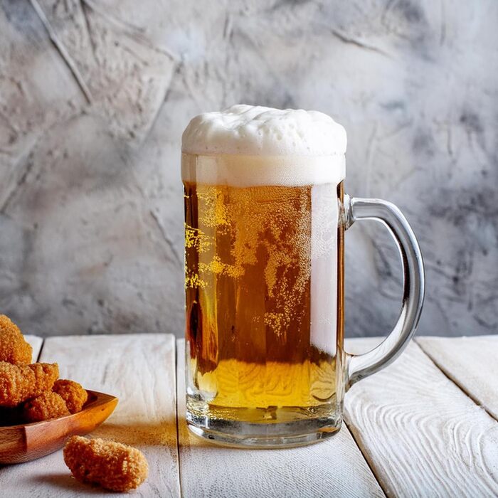 Glasmark Krosno Beer Glass Set - 0.3 Liter Beer Glasses, Beer Mug, Beer Stein, Glasses for Craft Beer, Beer Glass, Drinking Glass, Dishwasher Safe - 6 x 300ML