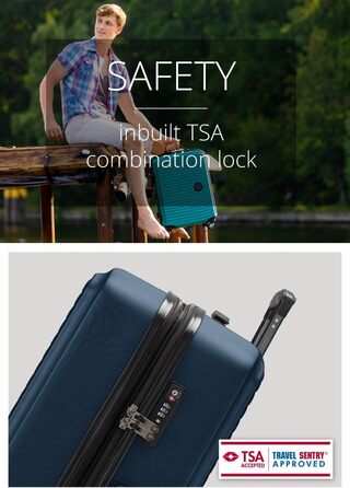 Чемодан великий хардлайнер 77 см, TSA, 130 л, розширення об'єму, темно-синій