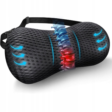 Ортопедична подушка під поперек з ефектом пам'яті (Memory Foam) для авто та крісла