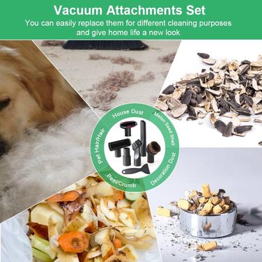 Універсальний набір насадок для пилососа 7 шт. 32-35 мм - сумісний з Kärcher, Miele, Siemens, AEG, Bosch
