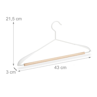Relaxdays Clothes Hangers, 10-Piece Set